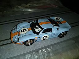 Slotcars66 Ford GT40 1/32nd scale Scalextric slot car Gulf #9   